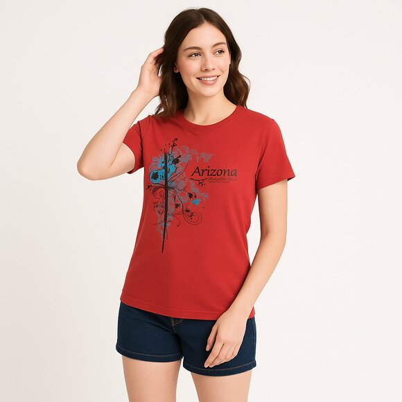 Arizona‎ Short-Sleeve T-Shirt – Red - Picture 1 of 7